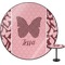Polka Dot Butterfly Round Table Top