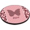 Polka Dot Butterfly Round Table Top (Angle Shot)