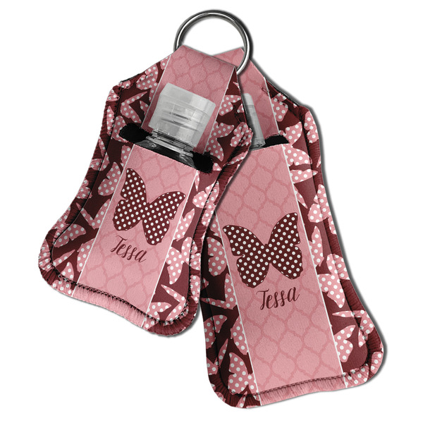 Polka Dot Butterfly Sanitizer Holder Keychain - Both in Case (PARENT)