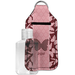 Polka Dot Butterfly Hand Sanitizer & Keychain Holder - Large (Personalized)