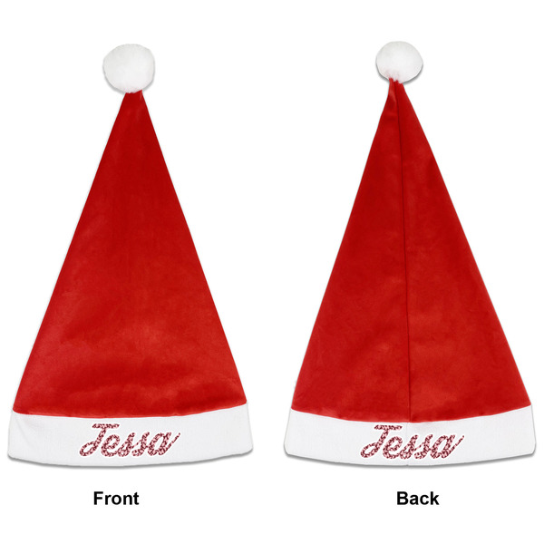 Polka Dot Butterfly Santa Hats - Front and Back (Double Sided Print) APPROVAL
