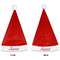 Polka Dot Butterfly Santa Hat - Front & Back (Personalized)