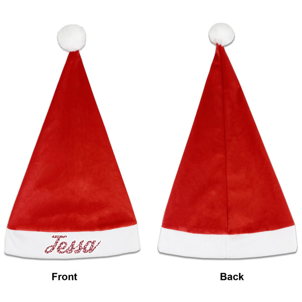 Polka Dot Butterfly Santa Hats - Front and Back (Single Print) APPROVAL