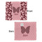 Polka Dot Butterfly Security Blanket - Front & Back View