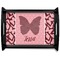 Polka Dot Butterfly Serving Tray Black Large - Main