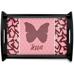Polka Dot Butterfly Wooden Trays (Personalized)