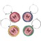 Polka Dot Butterfly Wine Charms (Set of 4) (Personalized)