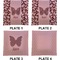 Polka Dot Butterfly Set of Square Dinner Plates (Approval)