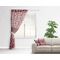 Polka Dot Butterfly Sheer Curtain With Window and Rod - in Room Matching Pillow