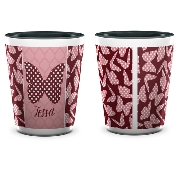 Polka Dot Butterfly Shot Glass - Two Tone - APPROVAL
