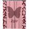 Polka Dot Butterfly Extra Long Shower Curtain - 70"x84" (Personalized)