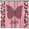 Polka Dot Butterfly Shower Curtain (Personalized) (Non-Approval)