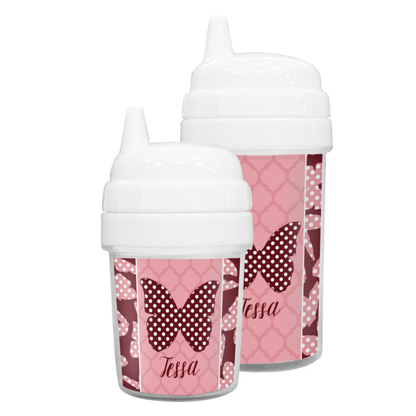 Polka Dot Butterfly Sippy Cups