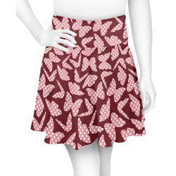 Polka Dot Butterfly Skater Skirt - X Small (Personalized)
