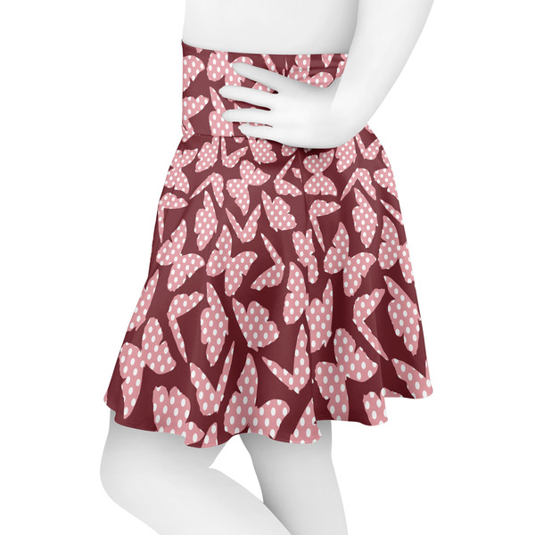 Polka Dot Butterfly Skater Skirt - Side