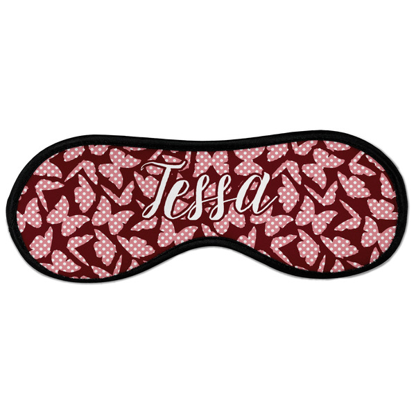 Custom Polka Dot Butterfly Sleeping Eye Masks - Large (Personalized)
