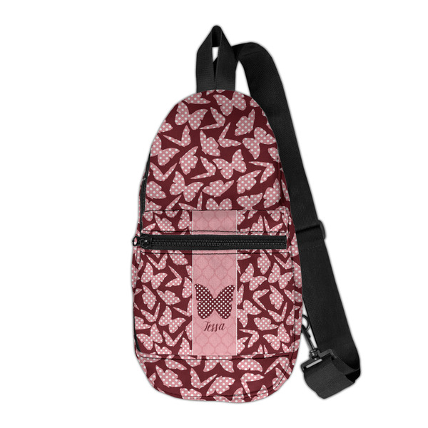 Custom Polka Dot Butterfly Sling Bag (Personalized)