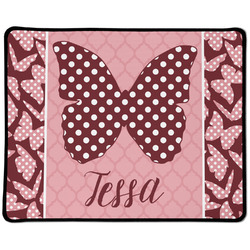 Polka Dot Butterfly Large Gaming Mouse Pad - 12.5" x 10" (Personalized)