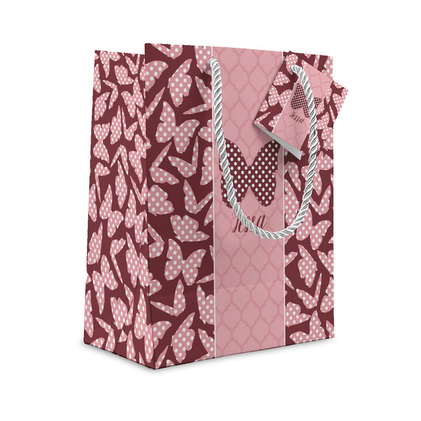 Custom Polka Dot Butterfly Gift Bag (Personalized)