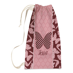 Polka Dot Butterfly Laundry Bags - Small (Personalized)