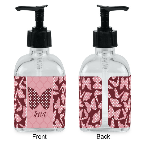 Polka Dot Butterfly Glass Soap/Lotion Dispenser - Approval