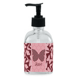 Polka Dot Butterfly Glass Soap & Lotion Bottle - Single Bottle (Personalized)