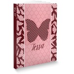 Polka Dot Butterfly Softbound Notebook - 7.25" x 10" (Personalized)
