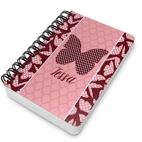 Polka Dot Butterfly Spiral Journal 5 x 7 - Main