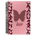 Polka Dot Butterfly Spiral Notebook (Personalized)
