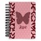 Polka Dot Butterfly Spiral Journal Small - Front View