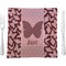 Polka Dot Butterfly 9.5" Glass Square Lunch / Dinner Plate- Single or Set of 4 (Personalized)