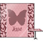 Polka Dot Butterfly Square Table Top (Personalized)