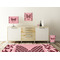 Polka Dot Butterfly Square Wall Decal Wooden Desk