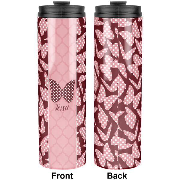 Polka Dot Butterfly Stainless Steel Tumbler 20 Oz - Approval