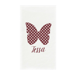Polka Dot Butterfly Guest Towels - Full Color - Standard (Personalized)