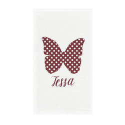 Polka Dot Butterfly Guest Paper Towels - Full Color - Standard (Personalized)