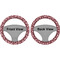 Polka Dot Butterfly Steering Wheel Cover- Front and Back