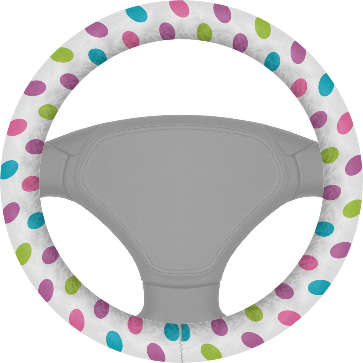 Polka Dot Butterfly Steering Wheel Cover (Personalized) YouCustomizeIt