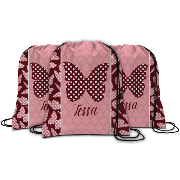 Polka Dot Butterfly String Backpack - MAIN
