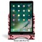 Polka Dot Butterfly Stylized Tablet Stand - Front with ipad