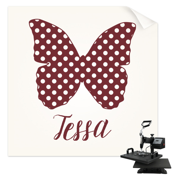 Custom Polka Dot Butterfly Sublimation Transfer - Baby / Toddler (Personalized)