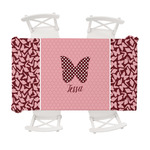 Polka Dot Butterfly Tablecloth - 58"x102" (Personalized)