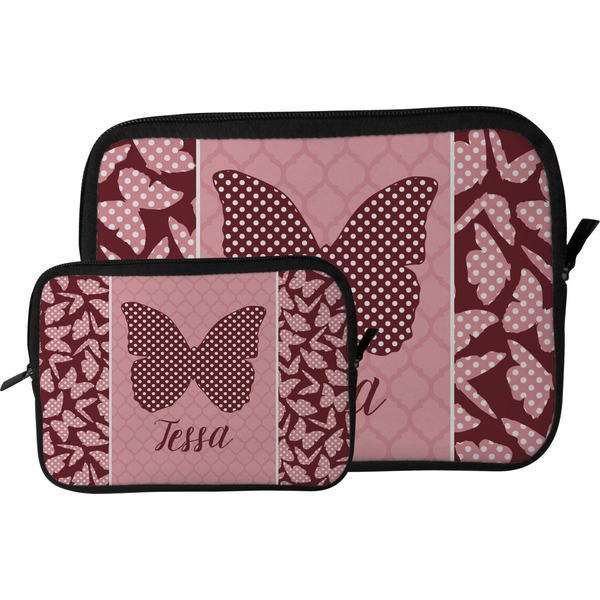 Polka Dot Butterfly Tablet Sleeve (Size Comparison)