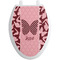 Polka Dot Butterfly Toilet Seat Decal Elongated
