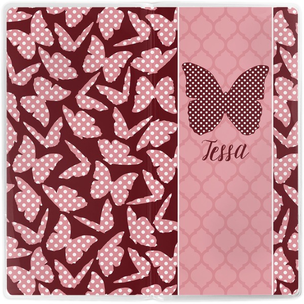 Polka Dot Butterfly Vinyl Document Wallet - Apvl