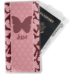 Polka Dot Butterfly Travel Document Holder