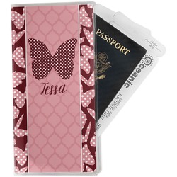 Polka Dot Butterfly Travel Document Holder
