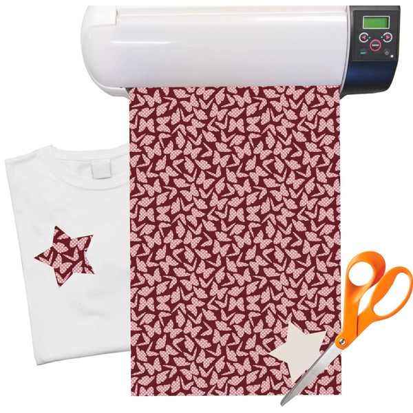 Custom Polka Dot Butterfly Heat Transfer Vinyl Sheet (12"x18")