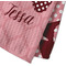 Polka Dot Butterfly Waffle Weave Towel - Closeup of Material Image