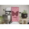 Polka Dot Butterfly Waffle Weave Towel - Full Color Print - Lifestyle Image